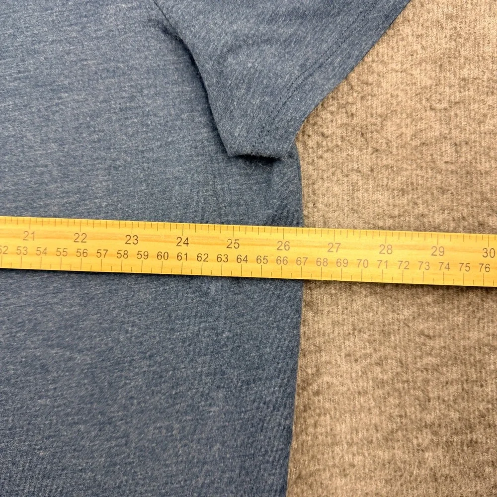 Apt 9 Women's XXL Heather Blue Short Sleeve Crew‎ Neck Cotton Blend T-Shirt